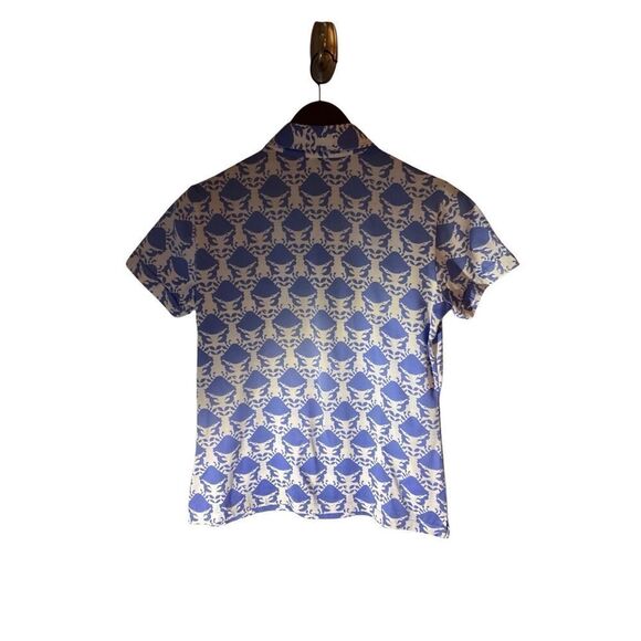 Lilly Pulitzer White Label Vintage Short Sleeve Polo, Small. Crabs! Preppy, old - Picture 14 of 15